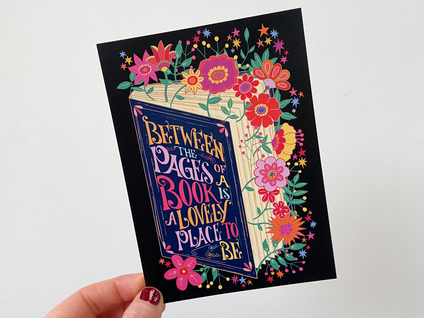 Lovely Pages of a Book Postcard