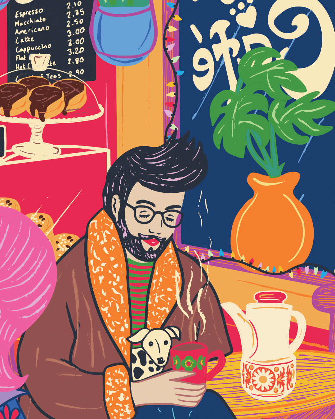 Coffee Shop Art Print -Café Poster