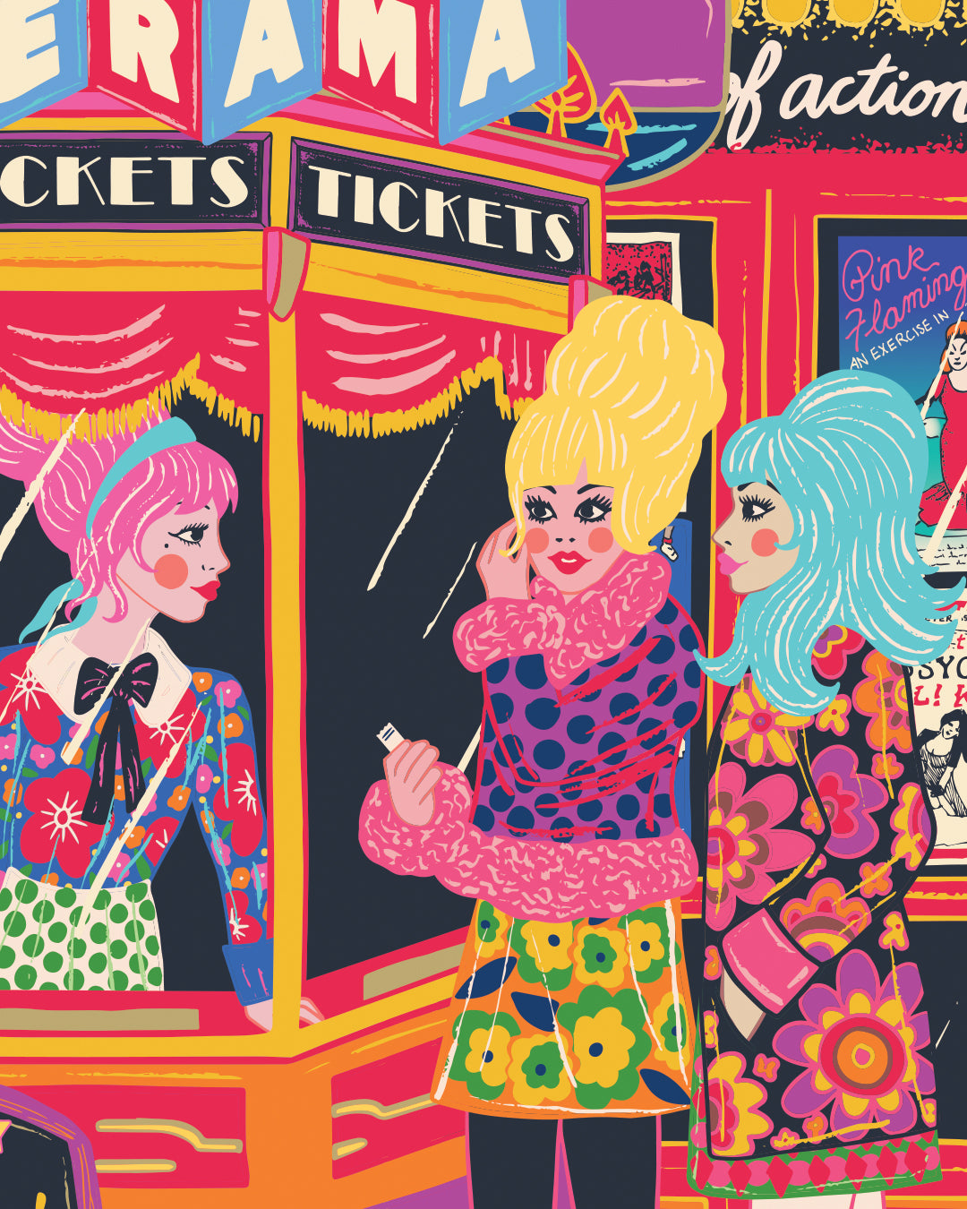 Cinema Night Poster - Retro Cinema Poster