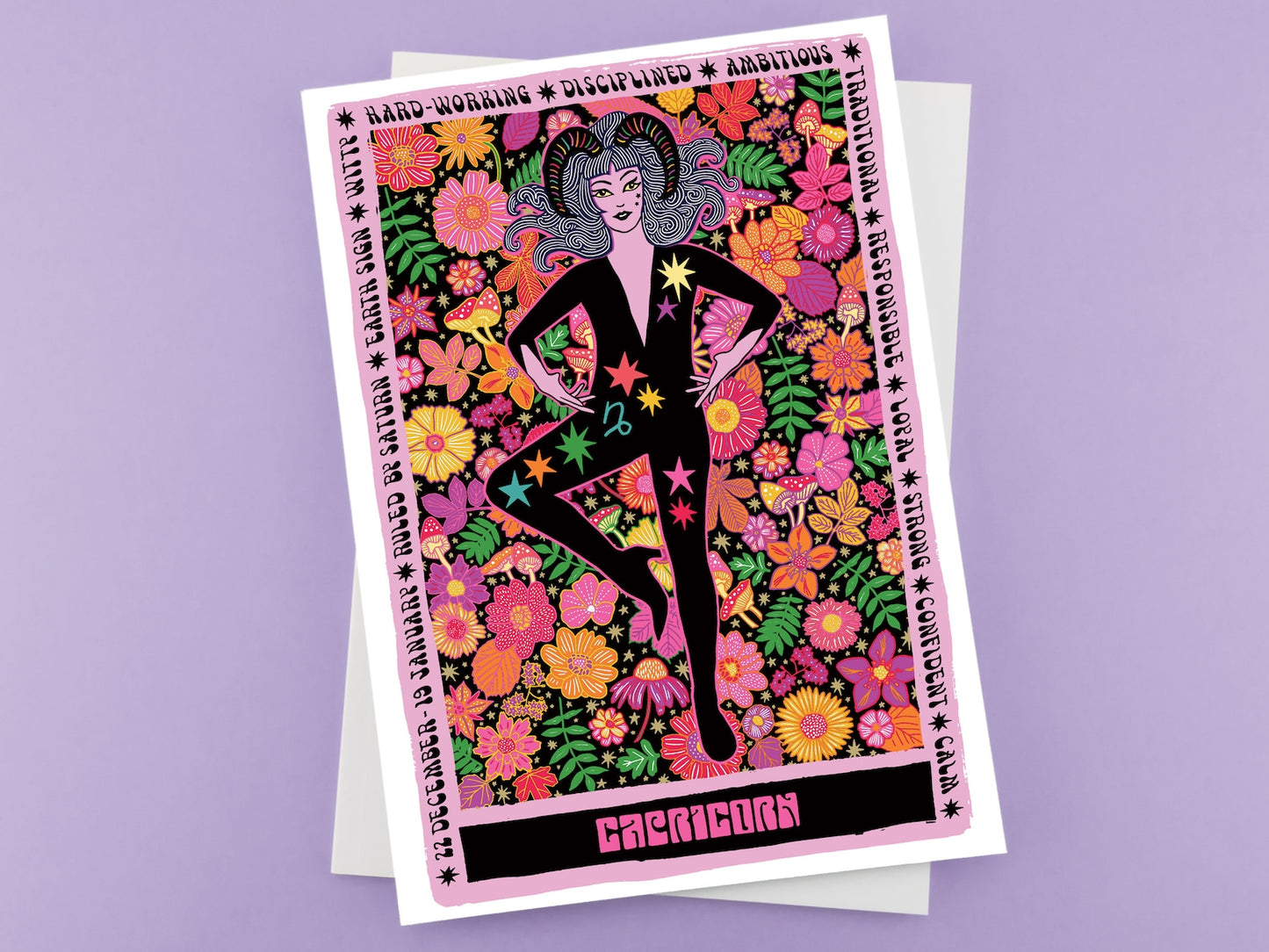 Capricorn Zodiac Greeting Card