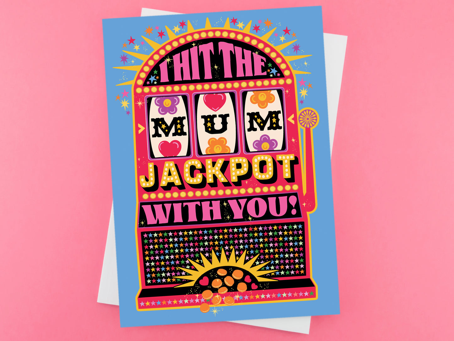 Mum Jackpot - Mothers Day Card - Mum birthday card - Thank you Mum
