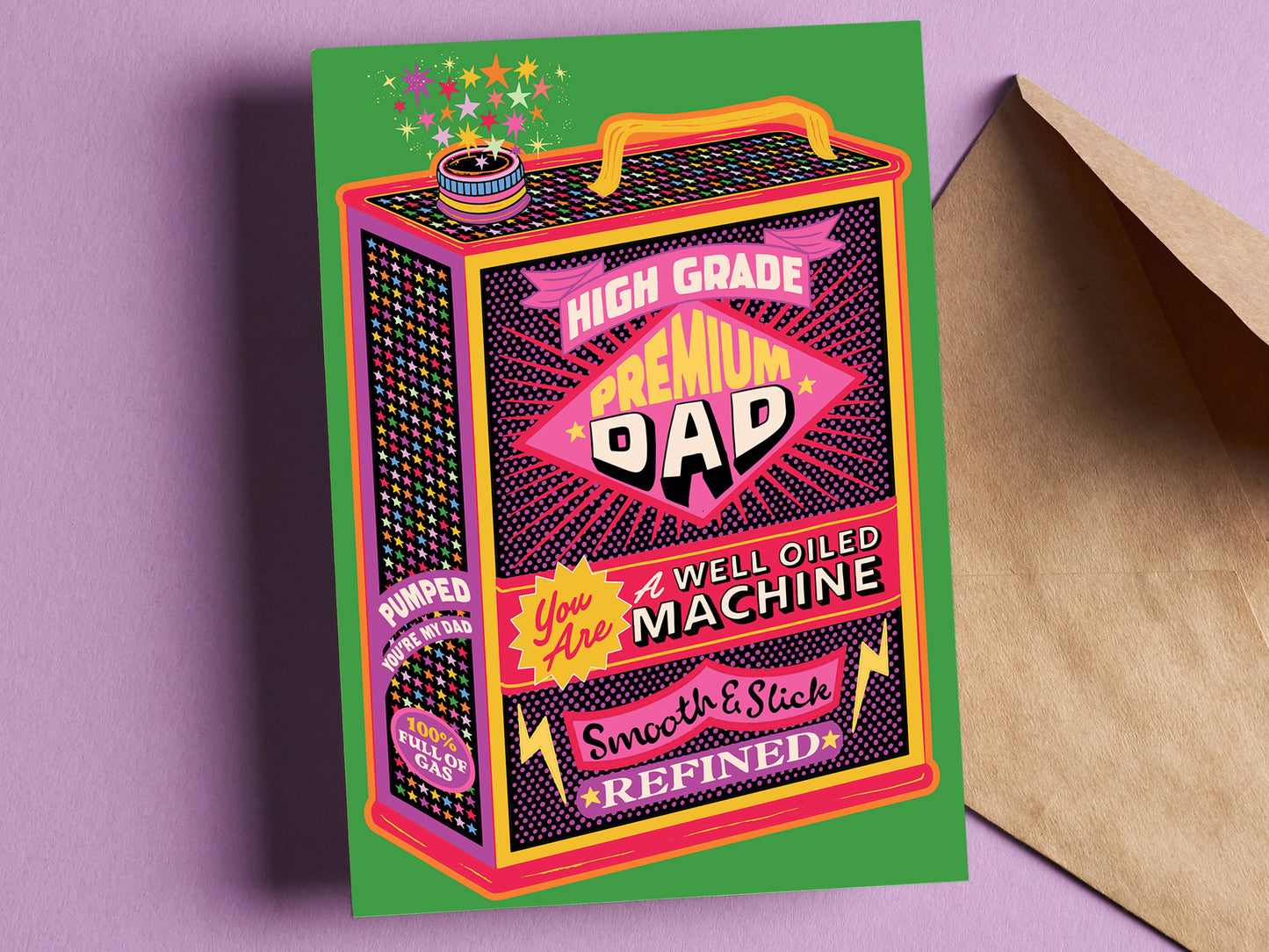 Premium Dad - Father's Day Card - Dad Birthday card - Thank you Dad card