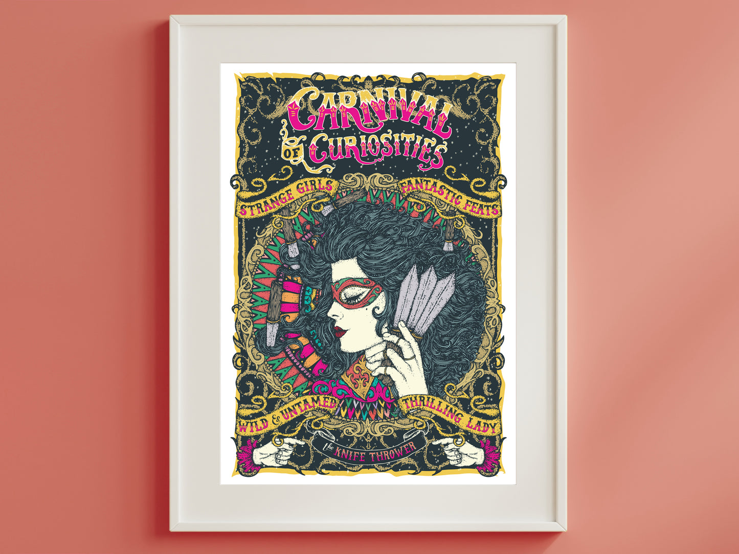 Circus Poster - Knife Thrower Print