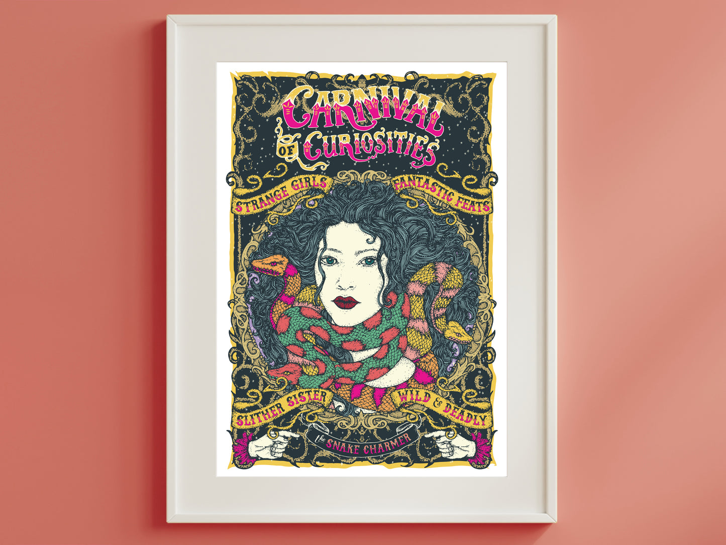 Circus Poster - Snake Charmer Print