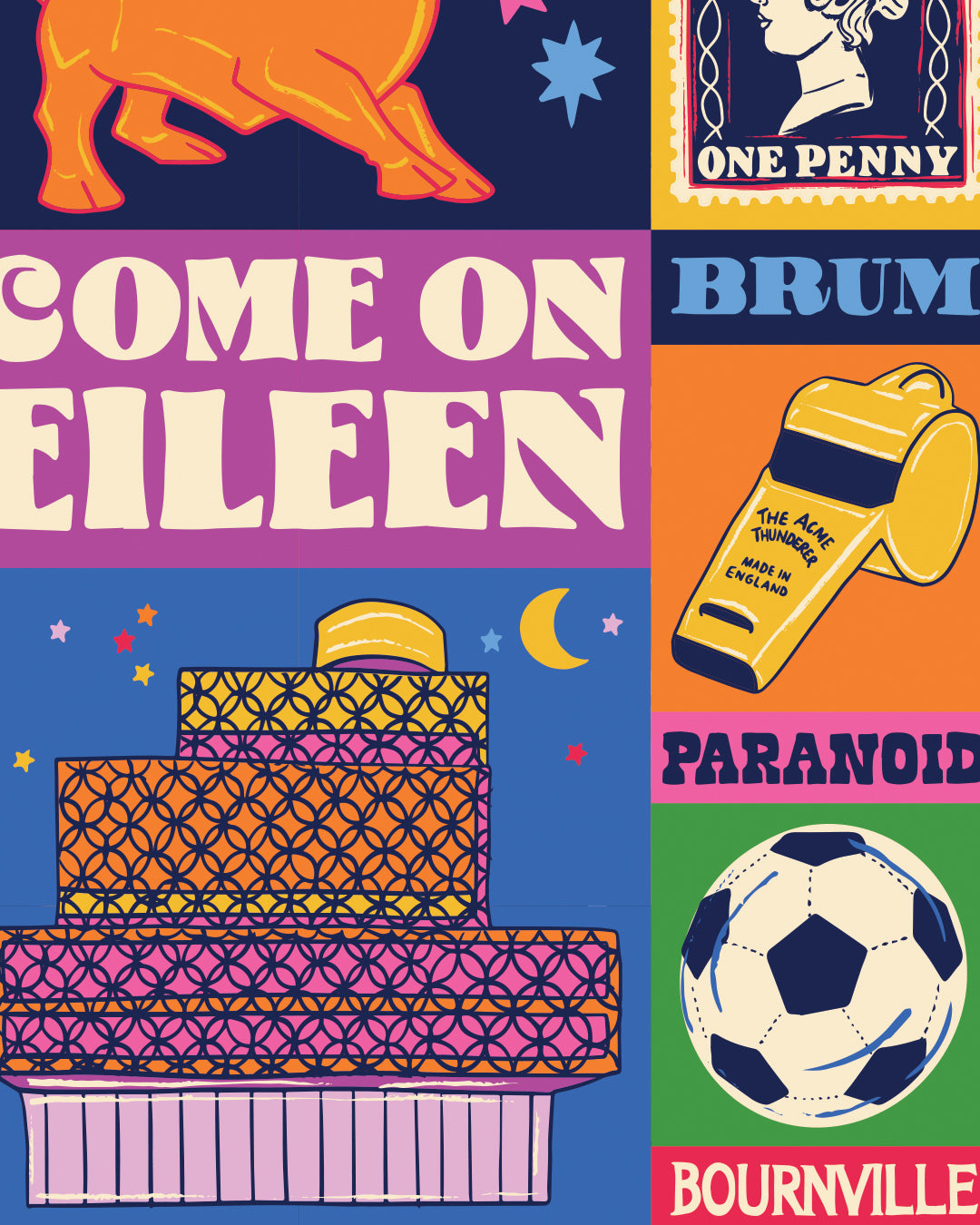 Birmingham Poster - Birmingham England Art Print - Graduation - Housewarming Gift