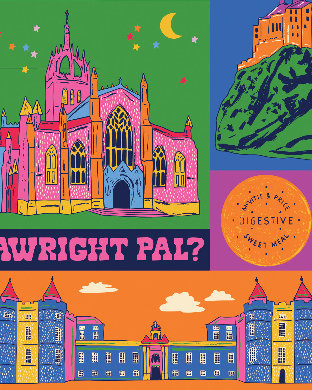 Edinburgh Poster - Edinburgh Scotland Art Print - Graduation - Housewarming Gift