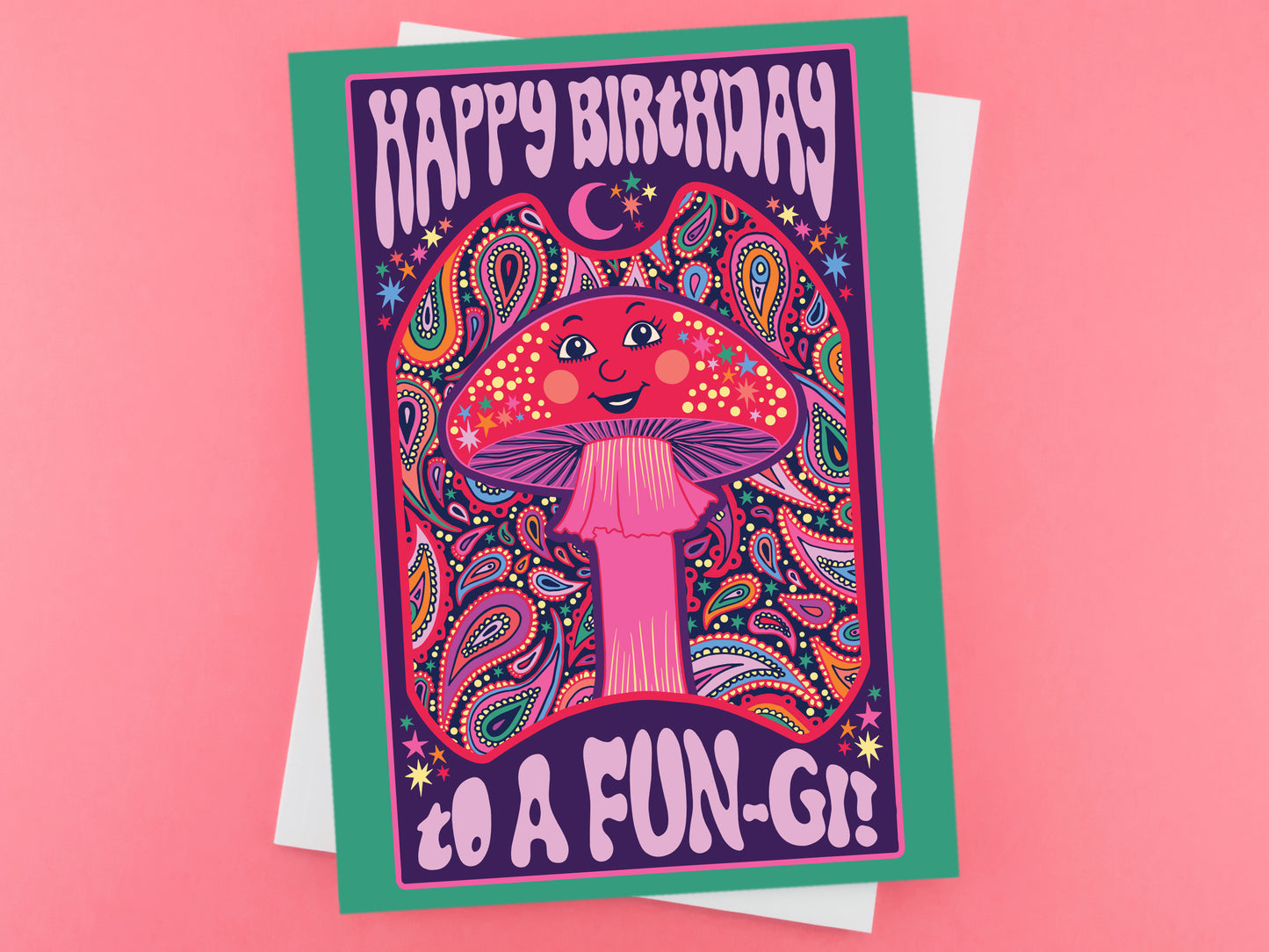 Happy Birthday to a Fun-gi - Mushroom Birthday Card