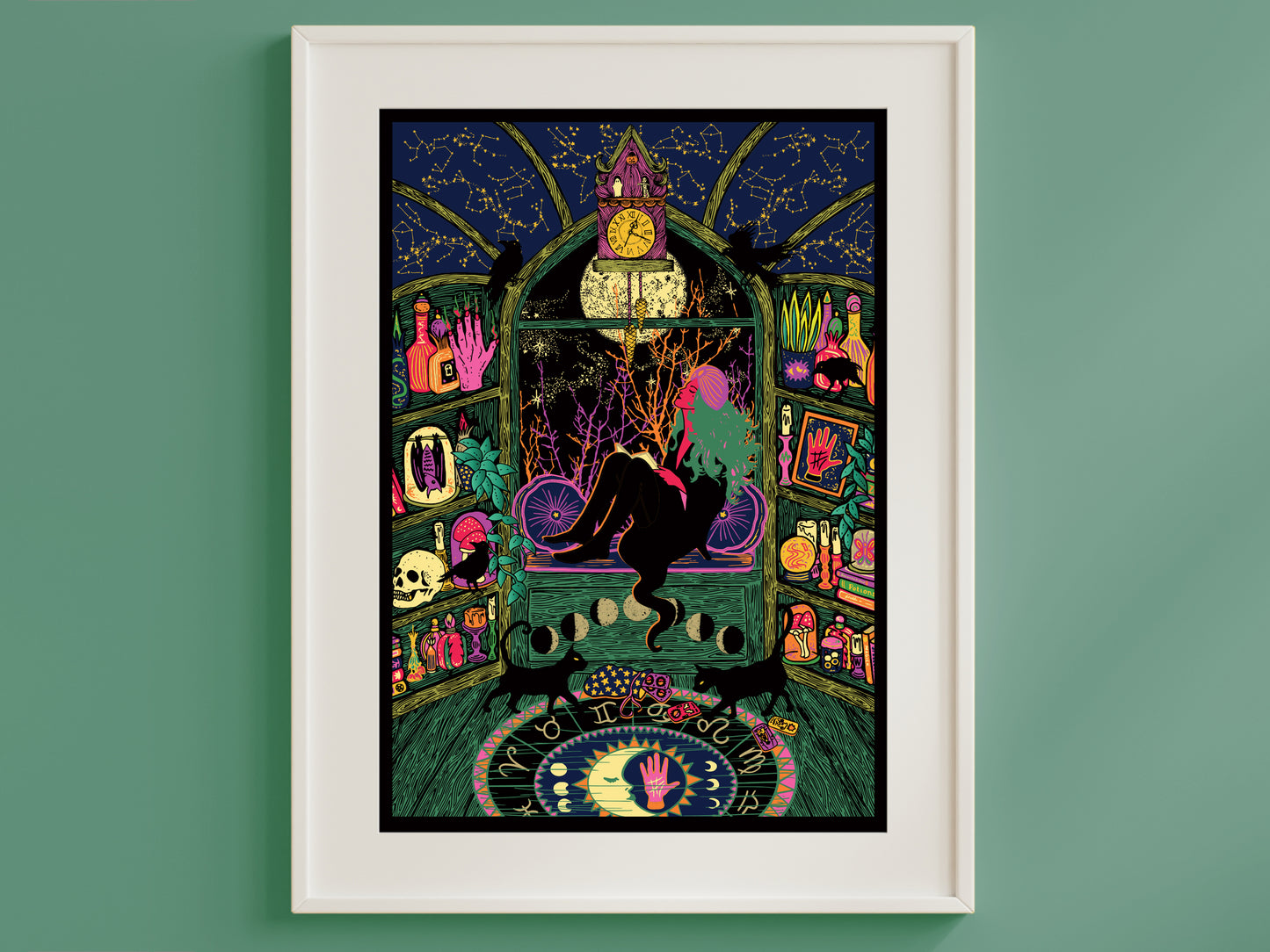 Stargazer Print - Zodiac - Astrologer Print