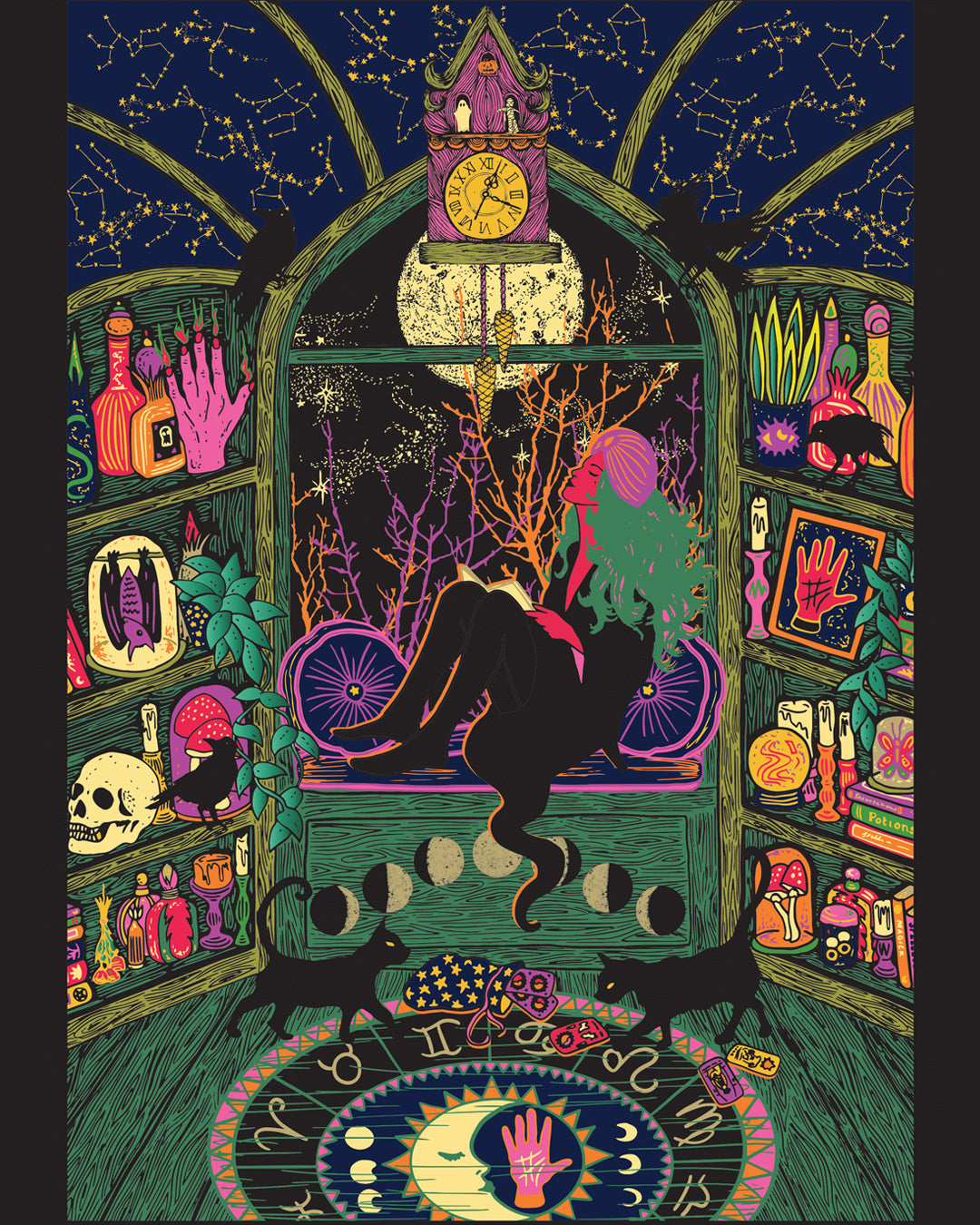 Stargazer Print - Zodiac - Astrologer Print