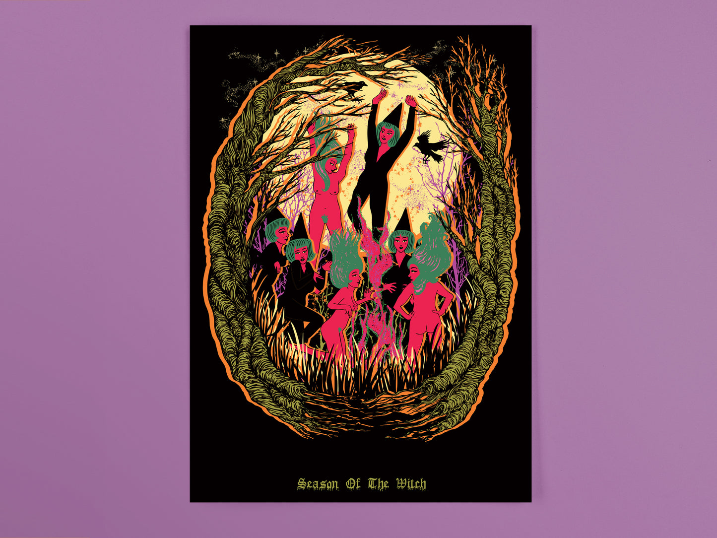 Halloween Postcards - Pack Of Five Different Illustrations