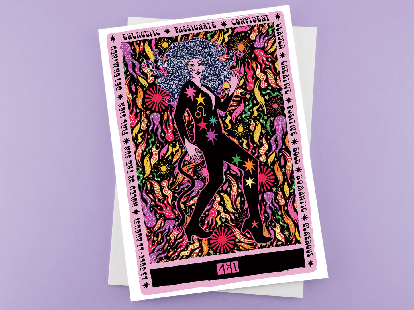 Leo Zodiac Greeting Card
