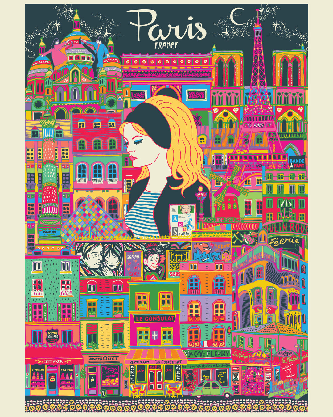 Paris Poster - Paris France Travel Print