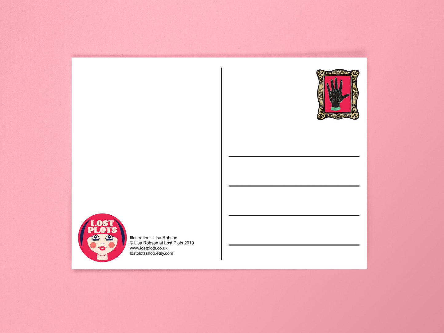 Book Lover Art Postcard - Bookworm Postcard