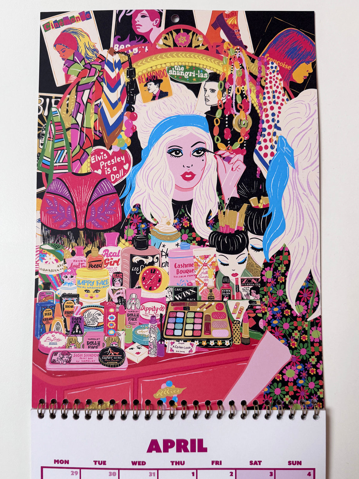 2027 Illustrated Wall Calendar - 2027 Year Planner - 12 Month Hanging Calendar