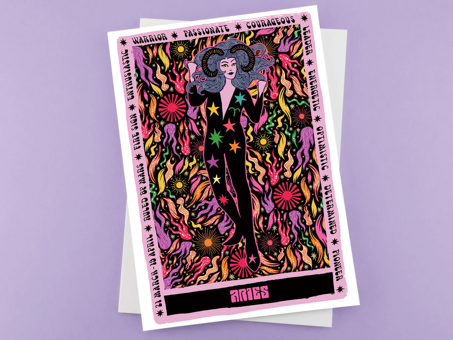 Aries Zodiac Greeting Card