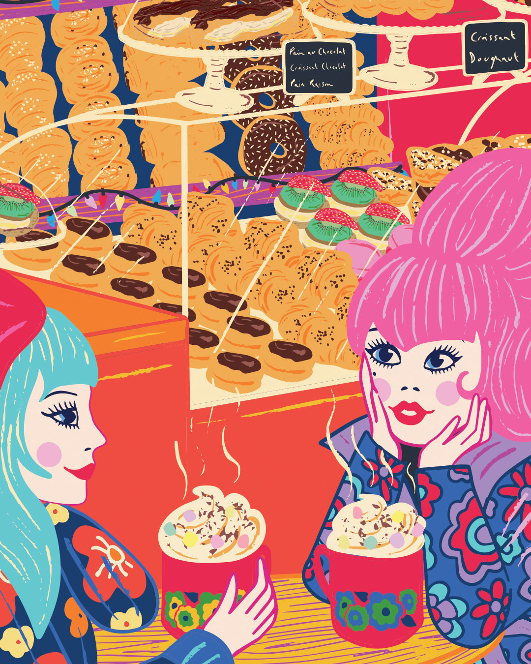 Coffee Shop Art Print -Café Poster