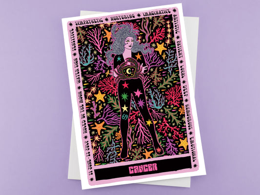 Cancer Zodiac Greeting Card