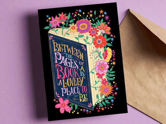 Book Lover - Pages of a Book Greeting Card