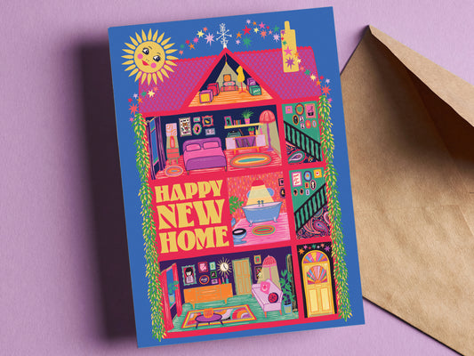 Happy New Home Housewarming Greeting Card