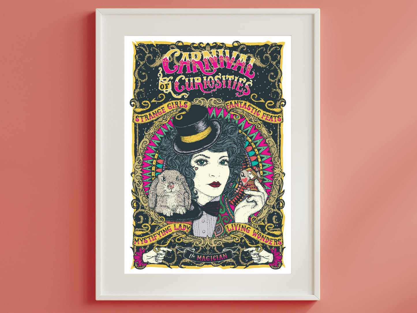 Circus Poster - The Magician Print