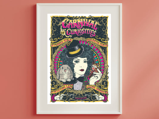 Circus Poster - The Magician Print
