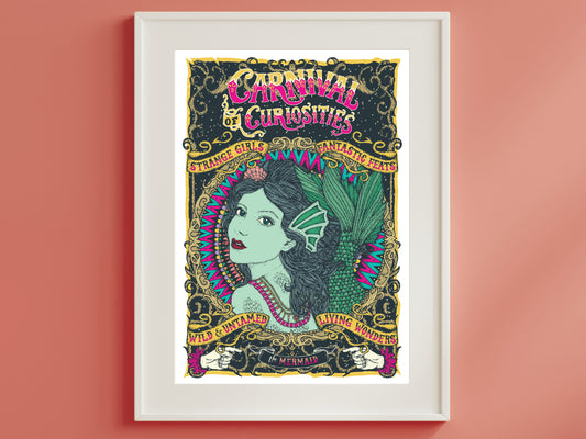 Circus Poster - Mermaid Print