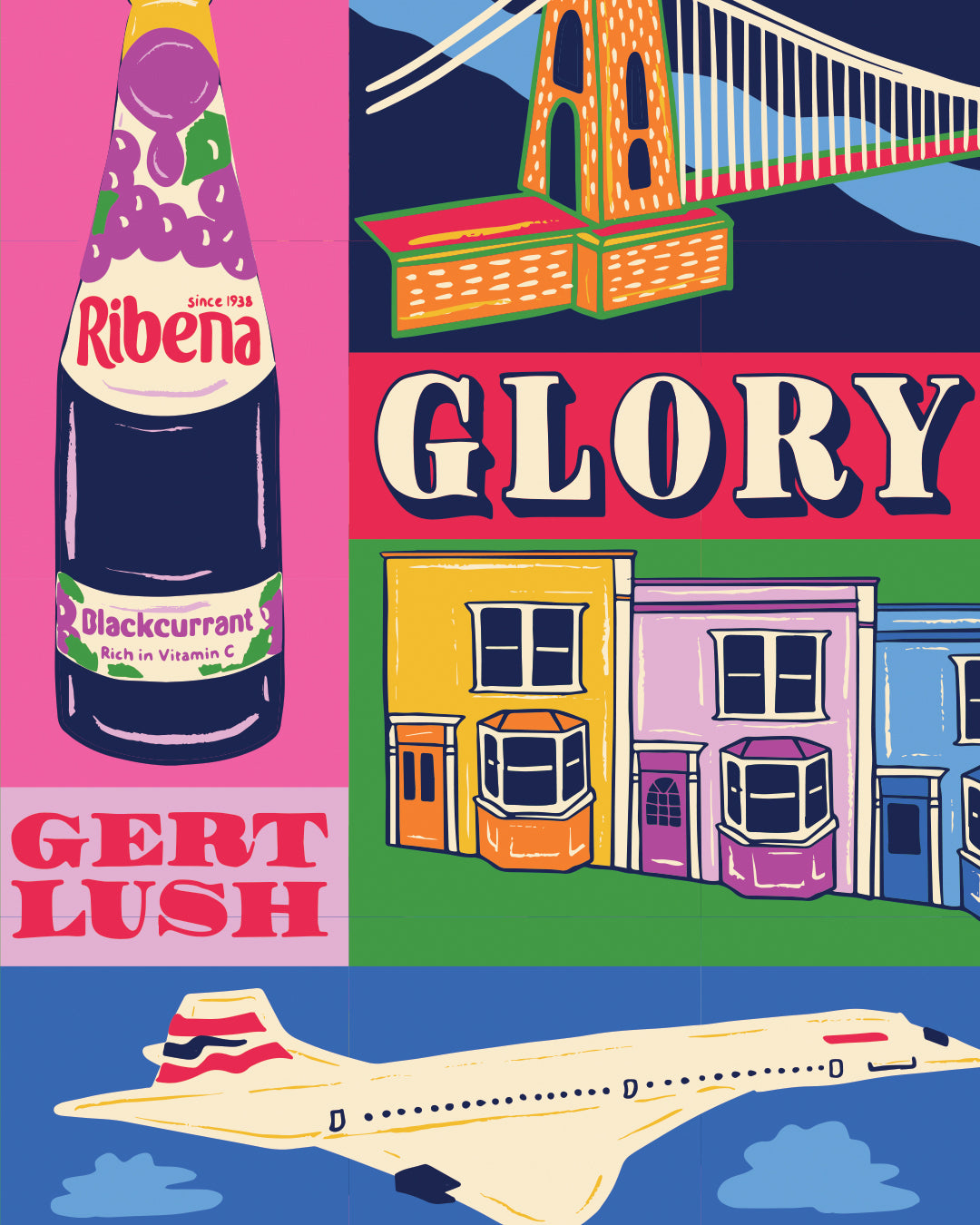 Bristol Poster - Bristol England Art Print - Graduation - Housewarming Gift