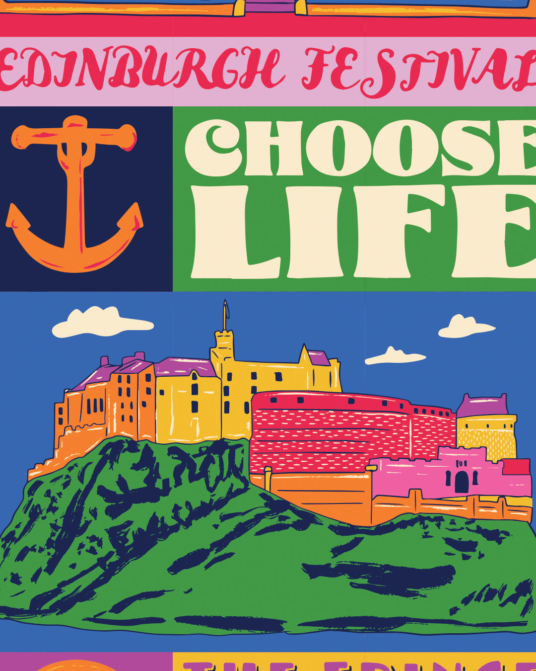Edinburgh Poster - Edinburgh Scotland Art Print - Graduation - Housewarming Gift