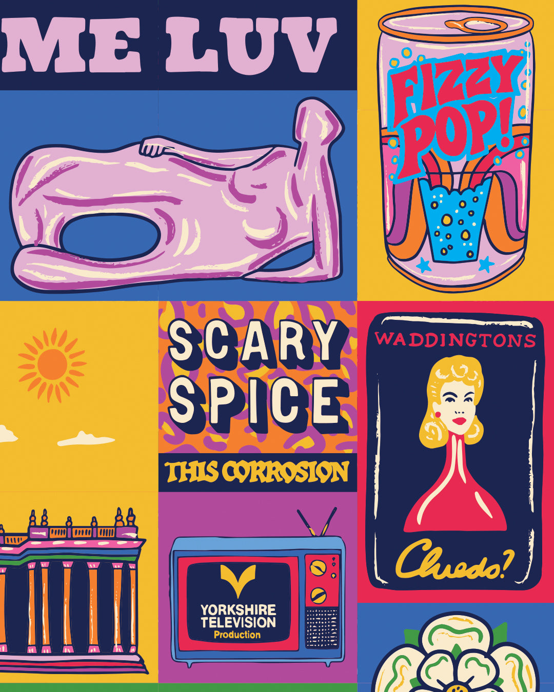 Leeds Poster - Leeds West Yorkshire England Art Print - Graduation - Housewarming Gift