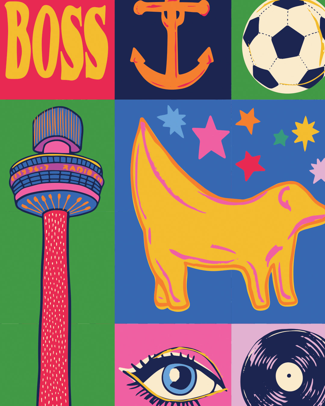 Liverpool Poster - Liverpool England Art Print - Graduation - Housewarming Gift