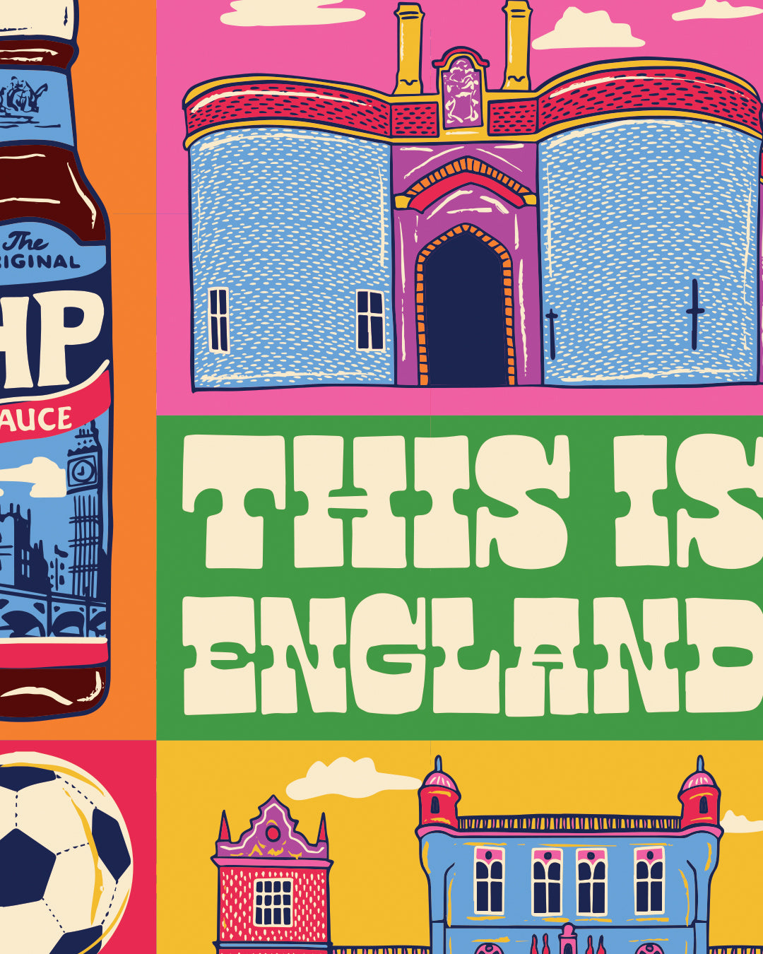 Nottingham Poster - Nottingham England Art Print - Graduation - Housewarming Gift