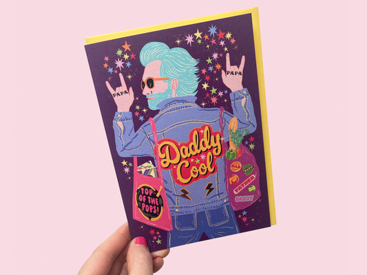 Daddy Cool - Father's Day Card - Dad Birthday card - Thank you Dad card