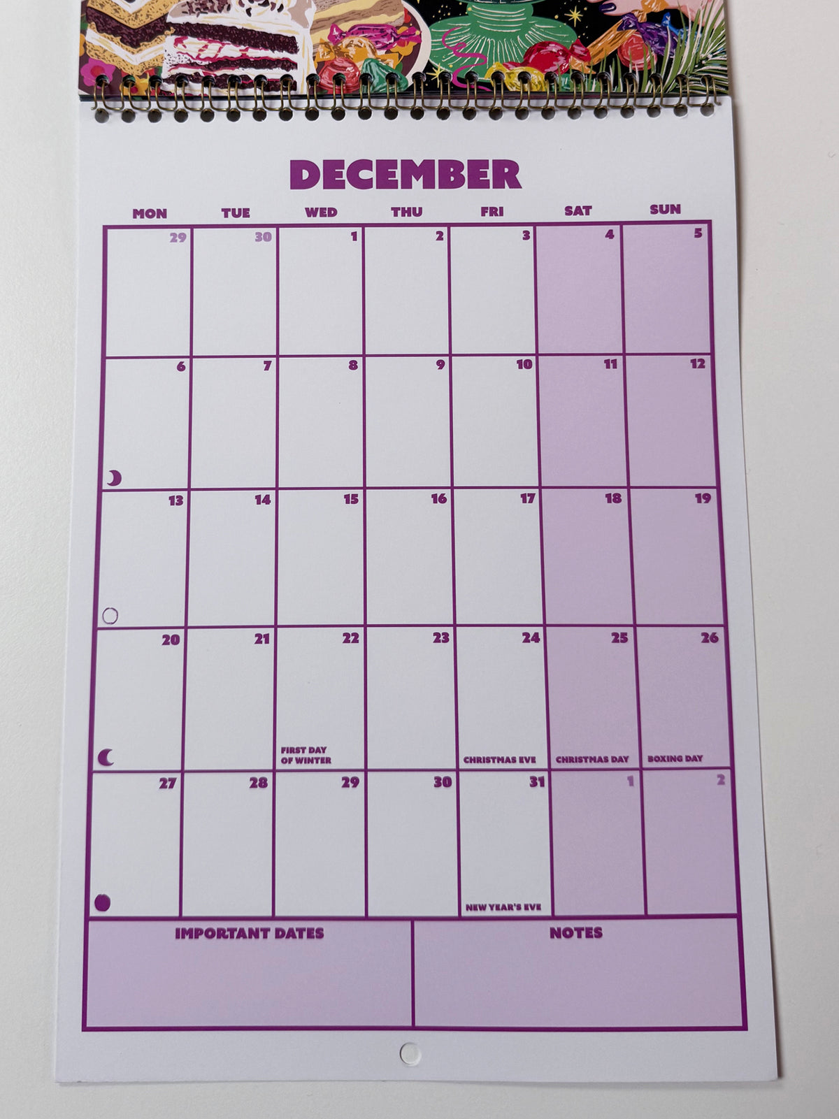 2027 Illustrated Wall Calendar - 2027 Year Planner - 12 Month Hanging Calendar