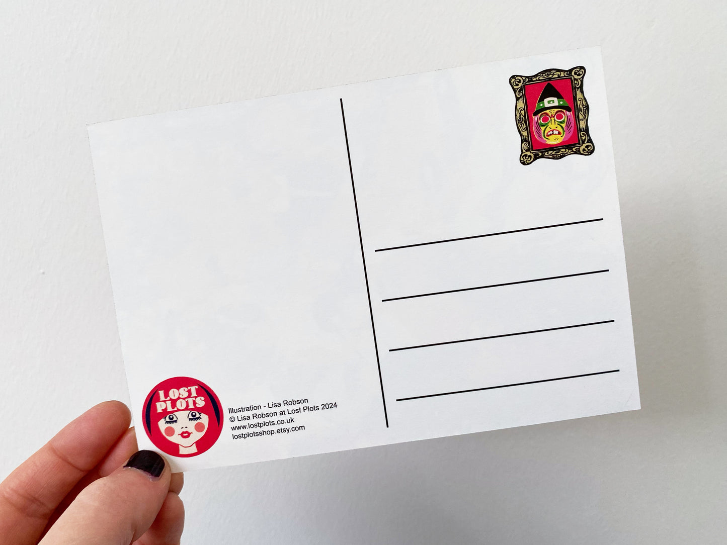 Spooktacular Halloween Postcard - Halloween Costume Shop Postcard - Retro Costume Party - Fancy Dress