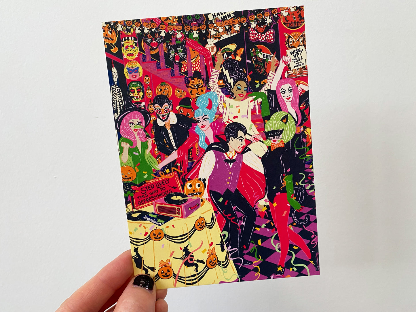 Halloween House Party Postcard - Costume Party - Fancy Dress