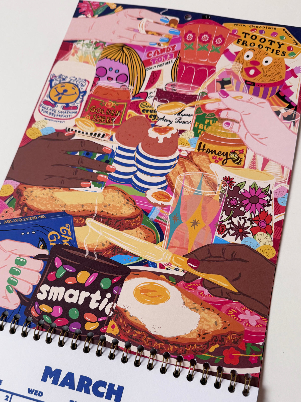 2027 Illustrated Wall Calendar - 2027 Year Planner - 12 Month Hanging Calendar
