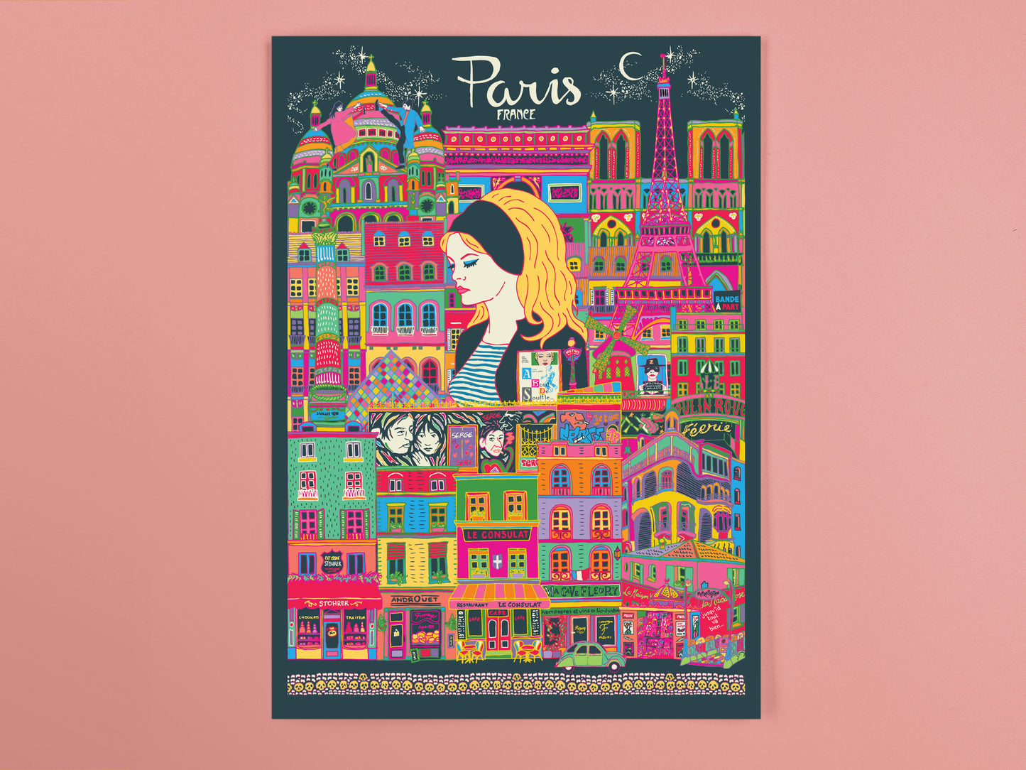 Travel Postcards - Pack Of Five - Mexico City - London - Berlin - Tokyo - Paris