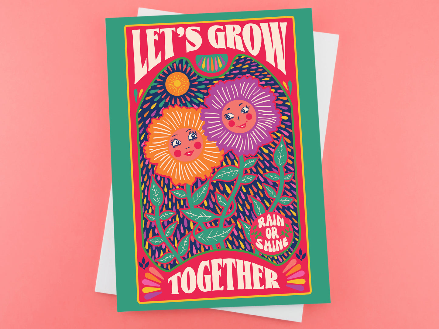 Let's Grow Together Valentines Greeting Card - Valentines - Anniversary