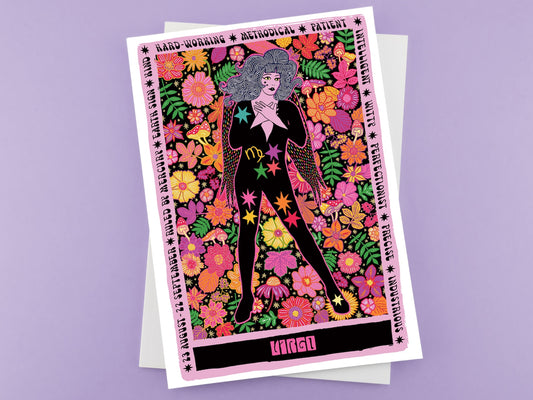 Virgo Zodiac Greeting Card